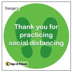Social Distancing Window Sign